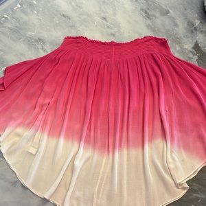 💖Lane Bryant Pink & White Ombré Off the Shoulder Blouse